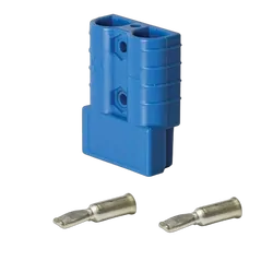 KT Accessories Heavy Duty Connector, 50Amp, Blue, Pins Suit 8mm_