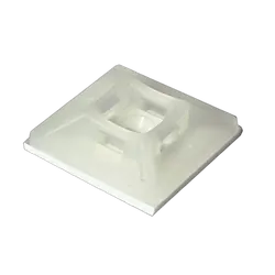 KT Accessories Adhesive Mounting Base, Natural, 28mm x 28mm, Pkt 20