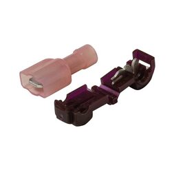 KT Accessories Terminals, Power Take Off, 6.3mm, Red,