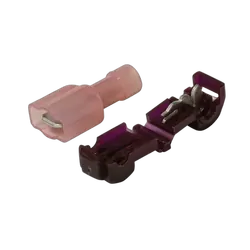 KT Accessories Terminals, Power Take Off, 6.3mm, Red,