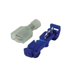 KT Accessories Terminals, Power Take Off, 6.3mm, Blue,