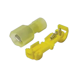 KT Accessories Terminals, Power Take Off, 6.3mm, Yellow,