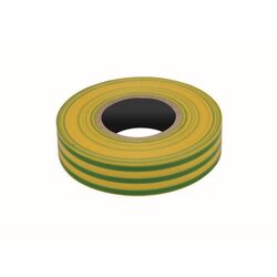 KT Accessories PVC Insulation Tape, Yellow/Green, 19mm x 20M Roll