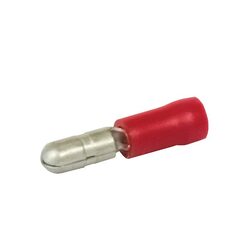 KT Accessories Terminals, Bullet, Red, Male, Pack 8