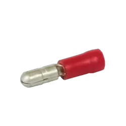 KT Accessories Terminals, Bullet, Red, Male, Pack 8