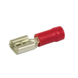 KT Accessories Terminals, Female, Red, 2.8mm, Pack 8