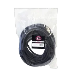 KT Accessories Split Loom, Tubing, Black, 16mm x 30M