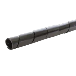 KT Accessories Spiral Wrap, Black, 6mm x 10M