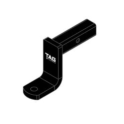 TAG Tow Ball Mount - 193mm Long, 155mm Drop, 50mm Square Hitch
