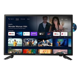 ENGLAON 22 Full HD Smart 12V TV With Built-in DVD Player & Chromecast & Bluetooth Android 11