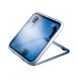 Lewmar Hatch - Low Profile - Friction Hinge Silver