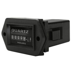 Lv Automotive 12-40Vdc Rectangular Hourmeter Black 0 - 99999.9 Hrs 36 X 22.6 Mm