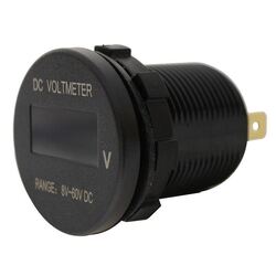 Lv Automotive Oled Voltmeter 8 - 60Vdc Flush Mount