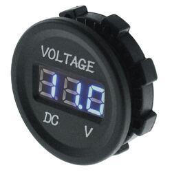 Voltmeter With Standard Nut Blue Display 12V-24V 5-32V