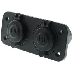 Dual Flush Mount Cigarette Socket With Covers