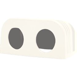 Dual Surface Mount Panel White