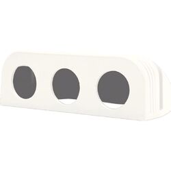 Triple Flush Mount Panel White