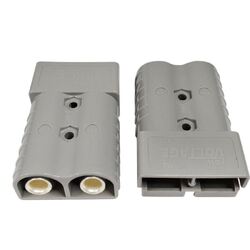 Grey Power Connector 50A[Pair] Cable Size 8 B&S (8Mm2) Genderless Anderson Type