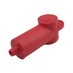 12Mm Ext Insulator Red [5Pcs] Length 32Mm, Ring Od 12Mm Cable Size: 2Mm - 6Mm