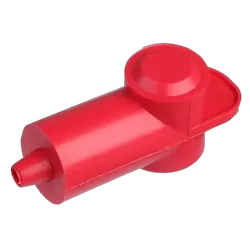 12Mm Insulator Red [5Pcs] Length 25Mm, Ring Od 12Mm Cable Size: 2Mm - 6Mm