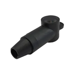 14Mm Ext Insulator Blk [5Pcs] Length 32Mm, Ring Od 14Mm Cable Size: 8B&S - 2B&S