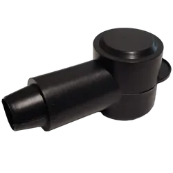 28Mm Insulator Blk [5Pcs] Length 44Mm, Ring Od 28Mm Cable Size: 2B&S - 00B&S