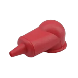 Low Prof Insulator Red[5Pcs] Height 24.8Mm, Ring Od 28.2Mm Cable Size: 5Mm