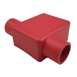 Battery Term. Insulator Red[5] For Flag Or Right Angle Term. Cable Size: Up To 0000 B&S