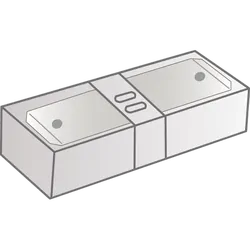 Insulated Double Blade Male Co 6.3Mm 9 Pack