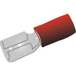 Blade Fem Terminal Red 18Pk Vinyl Insulated Suits: 2.5-3Mm Cable 6.3X0.8Mm