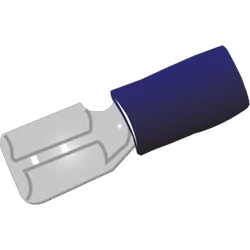 Blade Fem Terminal Blue 100Pk Vinyl Insulated Suits: 4Mm Cable 8.0X0.8Mm