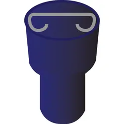 Fully Insulated Female Blade Blue 6.3Mm 10 Pack