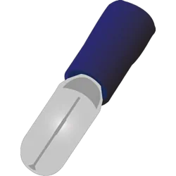 Bullet Terminal Male Blue 11Pk Vinyl Insulated Suits: 4Mm Cable 5Mm