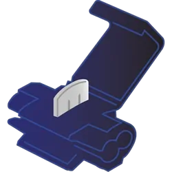 Blue 3-4Mm Wire Tap [6Pcs] 20Mm Tab Size Quick Splice