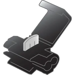 Black 4Mm Wire Tap [25Pcs] 17.5Mm Tab Size Quick Splice