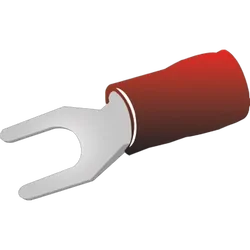 Spade Terminal Ins Red 100Pk Vinyl Insulated Suits: 2.5-3Mm Cable 4.3Mm