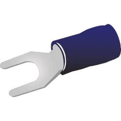 Spade Terminal Ins Blue 100Pk Vinyl Insulated Suits: 4Mm Cable 5Mm