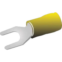 Insulated Spade Terminal Yellow 5.3Mm 50 Pack