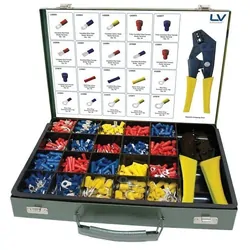 Terminal Assortment Kit 1026Pc Includes Ratchet Crimping Tool