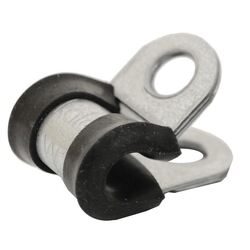 6Mm Cable Clamp [Pack Of 100] Width 15Mm Hole Size 6.4Mm Epdm Rubber Mild Steel