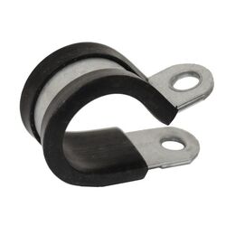 19Mm Cable Clamp [Pack Of 100] Width 15Mm Hole Size 6.4Mm Epdm Rubber Mild Steel