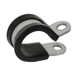 19Mm Cable Clamp [Pack Of 100] Width 15Mm Hole Size 6.4Mm Epdm Rubber Mild Steel