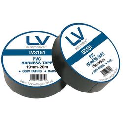 Pvc Harness Tape 19Mm X 20M 10 Rolls Per Pack