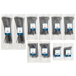 Cable Tie Assortment Pack Contains 1000 Cable Ties