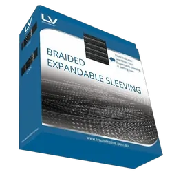 Braided Expandable Sleeving Black 19Mm 5M Length