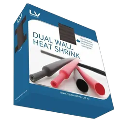 6.4Mm D/Wall Blk H/Shrink 7M In Dispenser Box With Lock Adhesive Lined Ratio 3:1