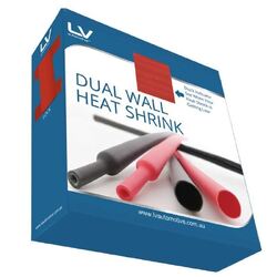 25.4Mm D/Wall Red H/Shrink 3M In Dispenser Box With Lock Adhesive Lined Ratio 3:1