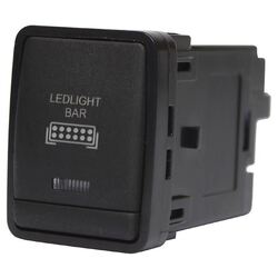 Nissan Light Bar Switch 27X20.3Mm Hole Size Np300/T32/R52/Mr20 Orange Led