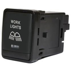 Nissan Worklight Switch 27X20.3Mm Hole Size . Np300/T32/R52/Mr20 Orange Led