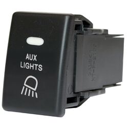 Holden/Isuzu Aux Light Switch 28.2X17.3Mm Hole Size D-Max/Colorado Blue Led